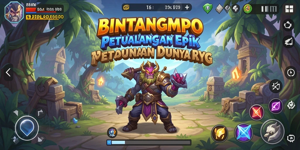 Tampilan gameplay RPG yang menarik dan mendebarkan dari BINTANGMPO.