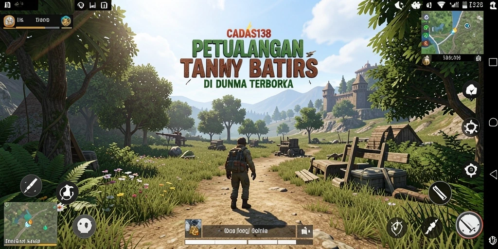 Screenshot gameplay menunjukkan kebebasan eksplorasi di dunia terbuka CADAS138.