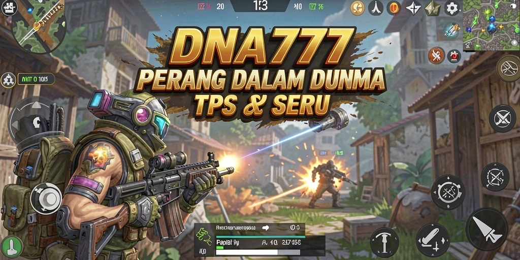 Menampilkan aksi pertempuran seru dalam DNA777 dengan gameplay TPS yang menakjubkan.