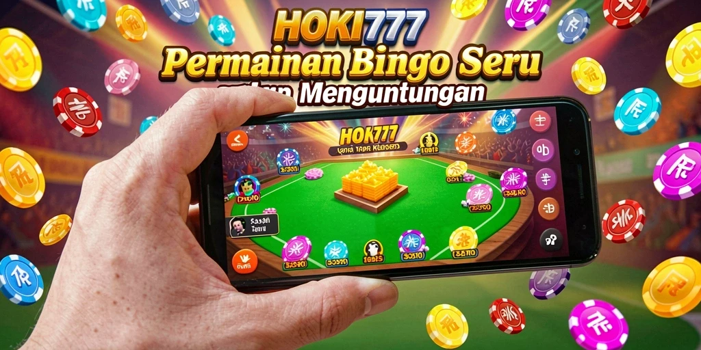 Screenshot utama HOKI777 menampilkan gameplay seru permainan Bingo.