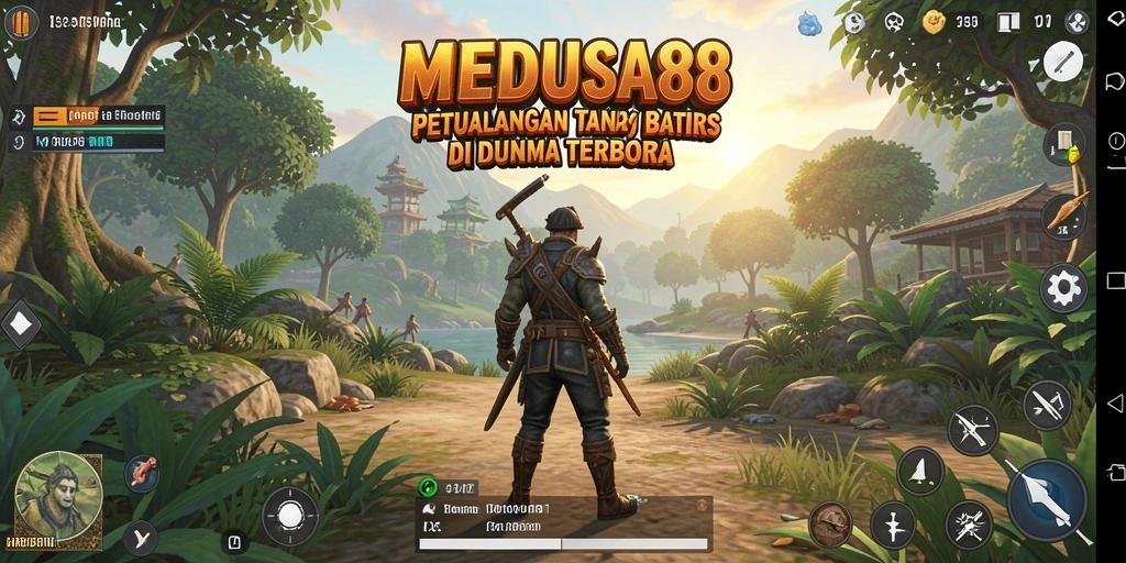 Tampilan gameplay di dunia terbuka MEDUSA88 yang menakjubkan.