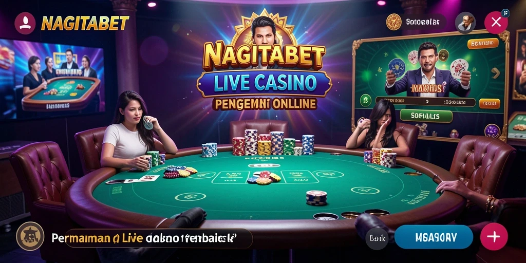 Tampilan gameplay NAGITABET yang menakjubkan di Live Casino.