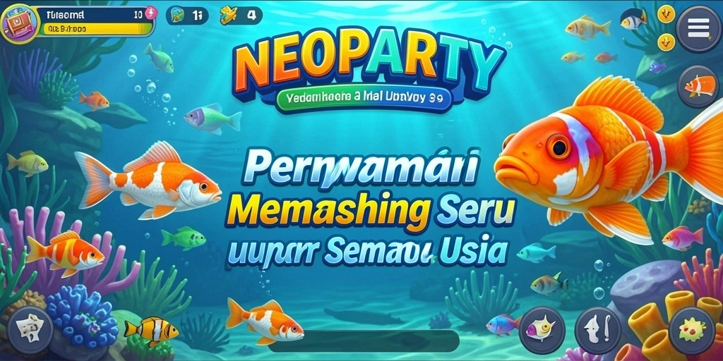 Tangkapan ikan dalam gameplay NEOPARTY yang menakjubkan dan interaktif.
