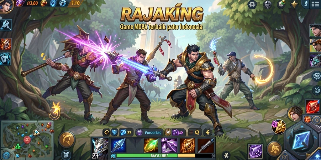 Gameplay seru dan mendebarkan dalam RAJAKING.