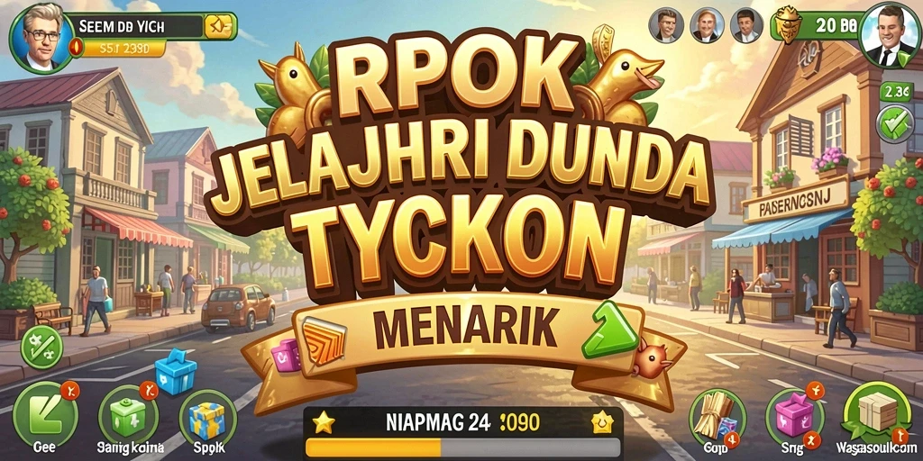 Tangkapan layar RPOK menunjukkan momen bermain yang mendebarkan dalam dunia Tycoon.
