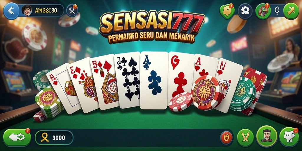 Screenshot gameplay SENSASI777 menampilkan serunya bermain Domino.