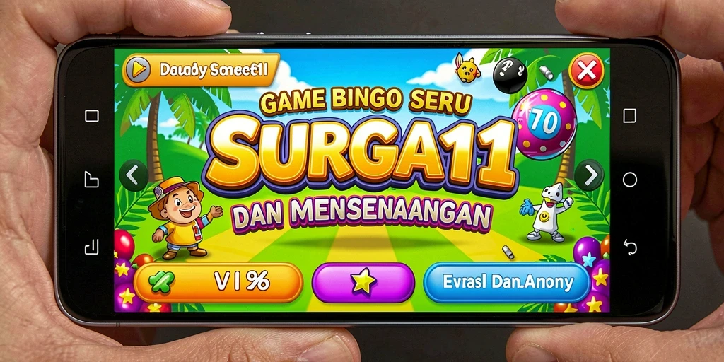 Tampilan gameplay SURGA11 yang penuh warna dan menarik.