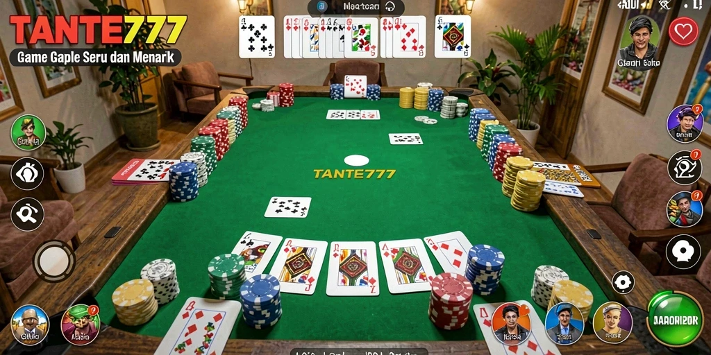 Tampilan gameplay seru dan interaktif dalam TANTE777.