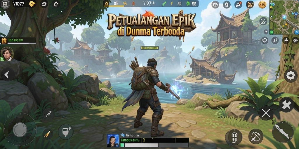 Tangkapan layar VIO77 menampilkan aksi mengesankan di dunia terbuka.