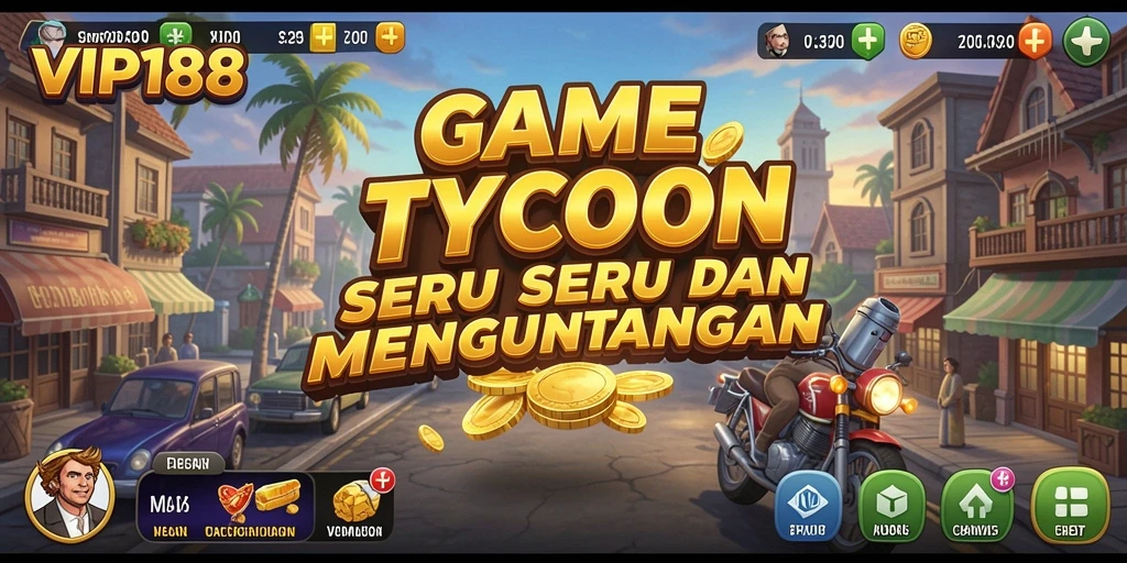 Tampilan gameplay VIP188 yang mencerminkan strategi Tycoon.
