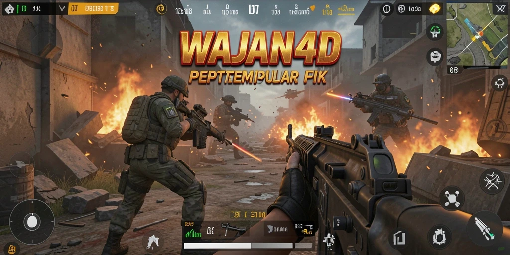 Tangkapan layar utama WAJAN4D menunjukkan aksi seru para pemain dalam pertempuran FPS.