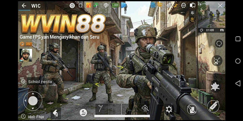 Tangkapan layar dari gameplay seru WIN88 dalam aksi tembak-menembak.