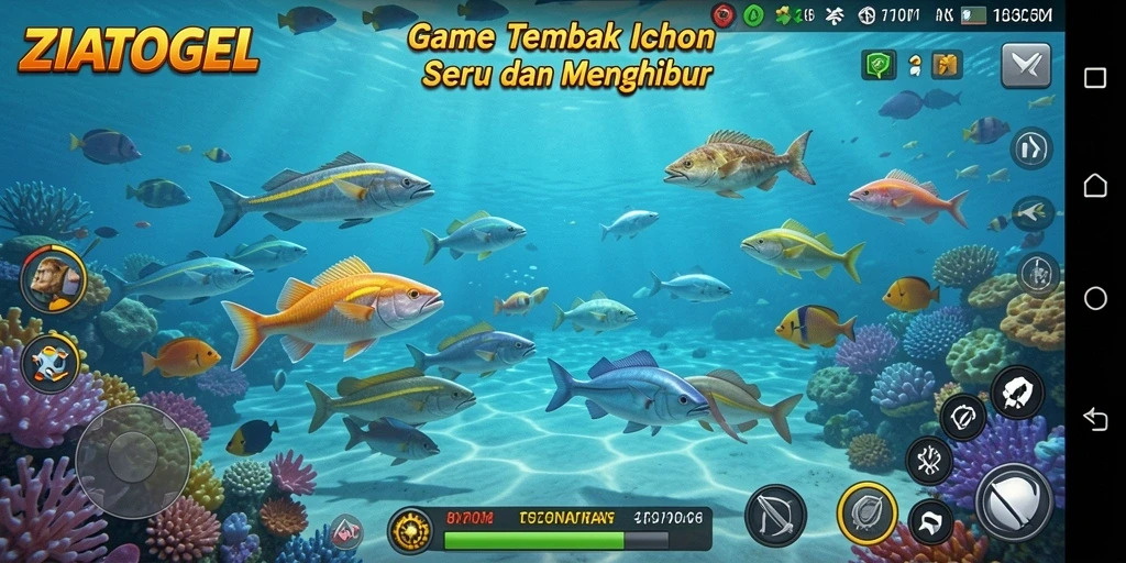 Tampilan gameplay Tembak Ikan yang menarik di ZIATOGEL.